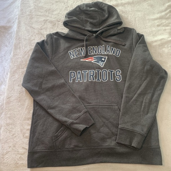 Majestic Other - New England Patriots Majestic Hoodie Sweatshirt Mens Grey XL NFL Football